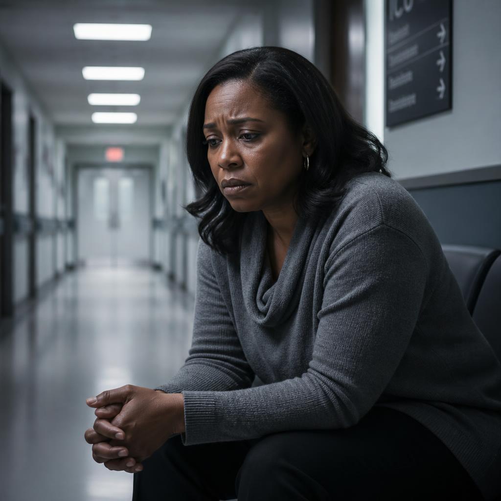 Spouse on the phone in a hospital room fighting for account access
